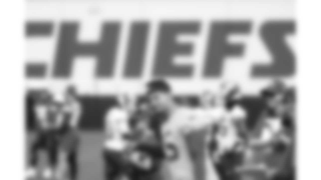 Kansas City Chiefs quarterback Patrick Mahomes (15) during phase 3 of OTAs on Friday June 13, 2025 in Kansas City, MO.