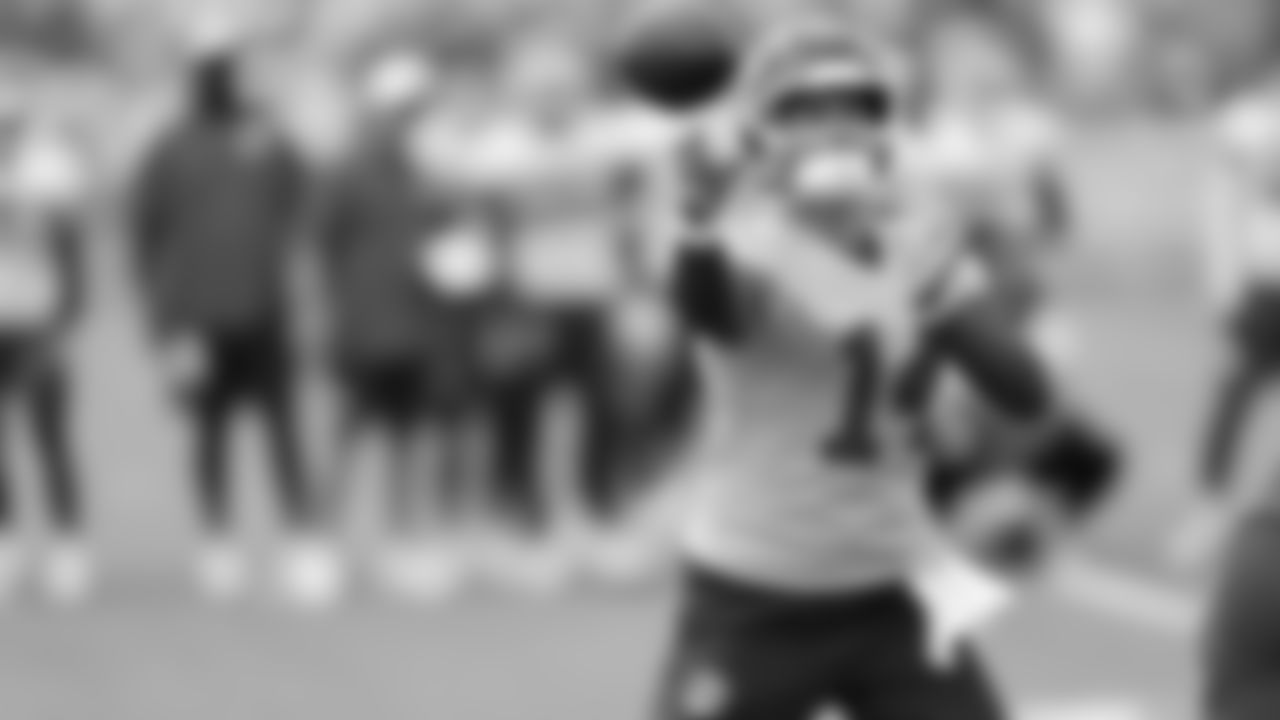 Kansas City Chiefs quarterback Bailey Zappe (19) during day 3 of training camp on Thursday July 24, 2025