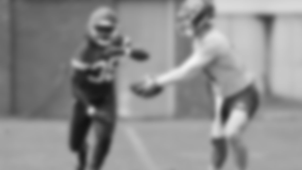 Kansas City Chiefs running back Hassan Hall (38) at practice during Phase 3 of OTAs on Wednesday, May 22, 2024 in Kansas City, MO.