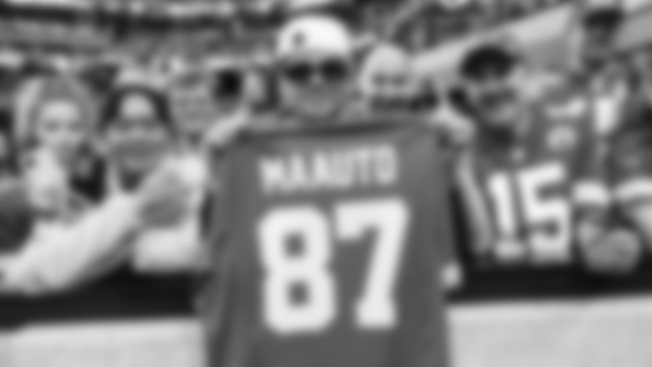 Kansas City Chiefs fans prior to the week 12 NFL football game against the Las Vegas Raiders, November 26, 2023 in Las Vegas.