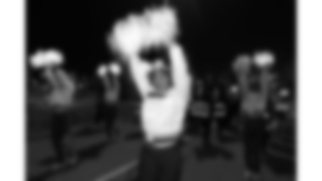 Kansas City Chiefs Cheerleaders at the pregame parade prior to a week 14 NFL Football game against the Houston Texans on Sunday, December 7, 2025 in Kansas City, MO.