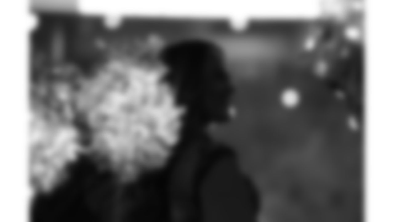 The Kansas City Chiefs Cheerleaders and Entertainment teams prior to a week 17 NFL Football game against the Denver Broncos on December 25, 2025 in Kansas City, MO.