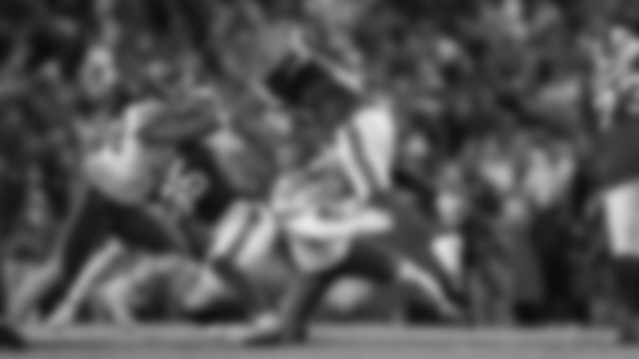 Kansas City Chiefs cornerback Trent McDuffie (22) makes a tackle during a week 9 NFL football game against the Buffalo Bills, Sunday, November 2, 2025 in Buffalo, NY