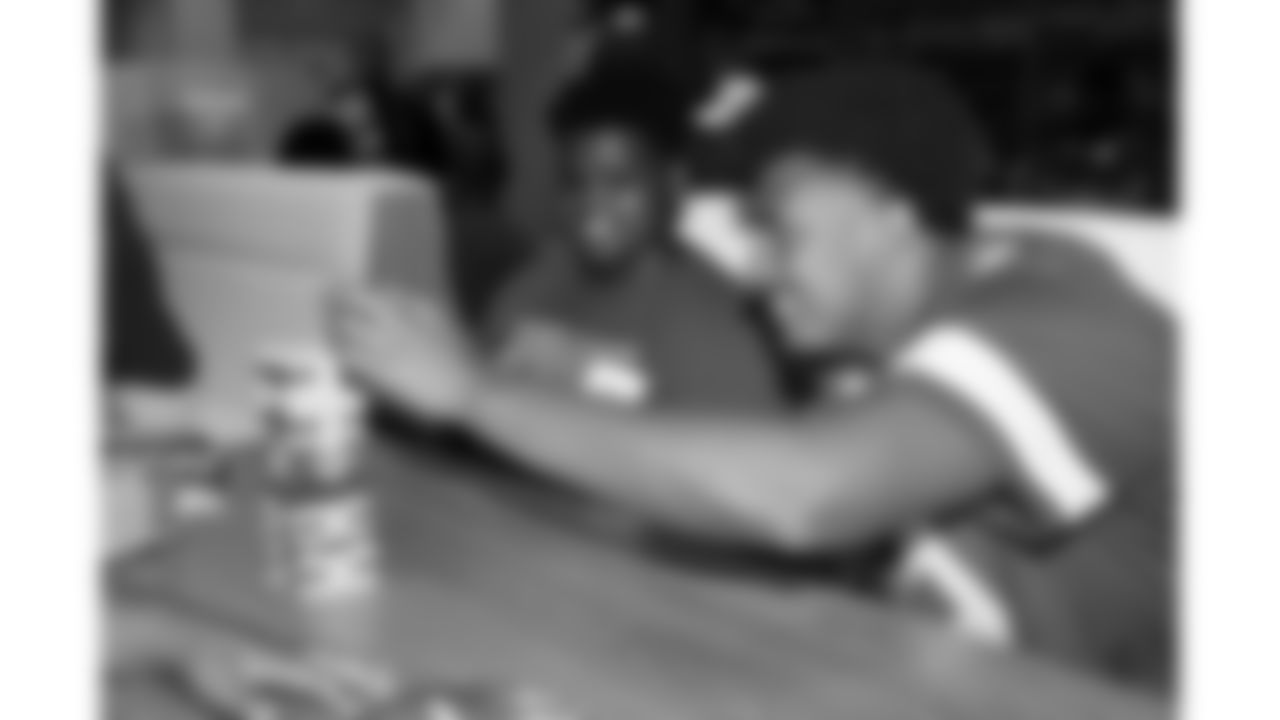 Kansas City Chiefs tight end Tre Watson (49) at the Chiefs Rookie Club Huddle & Hangout with Jackson County Casa youth, Tuesday, June 10, 2025.