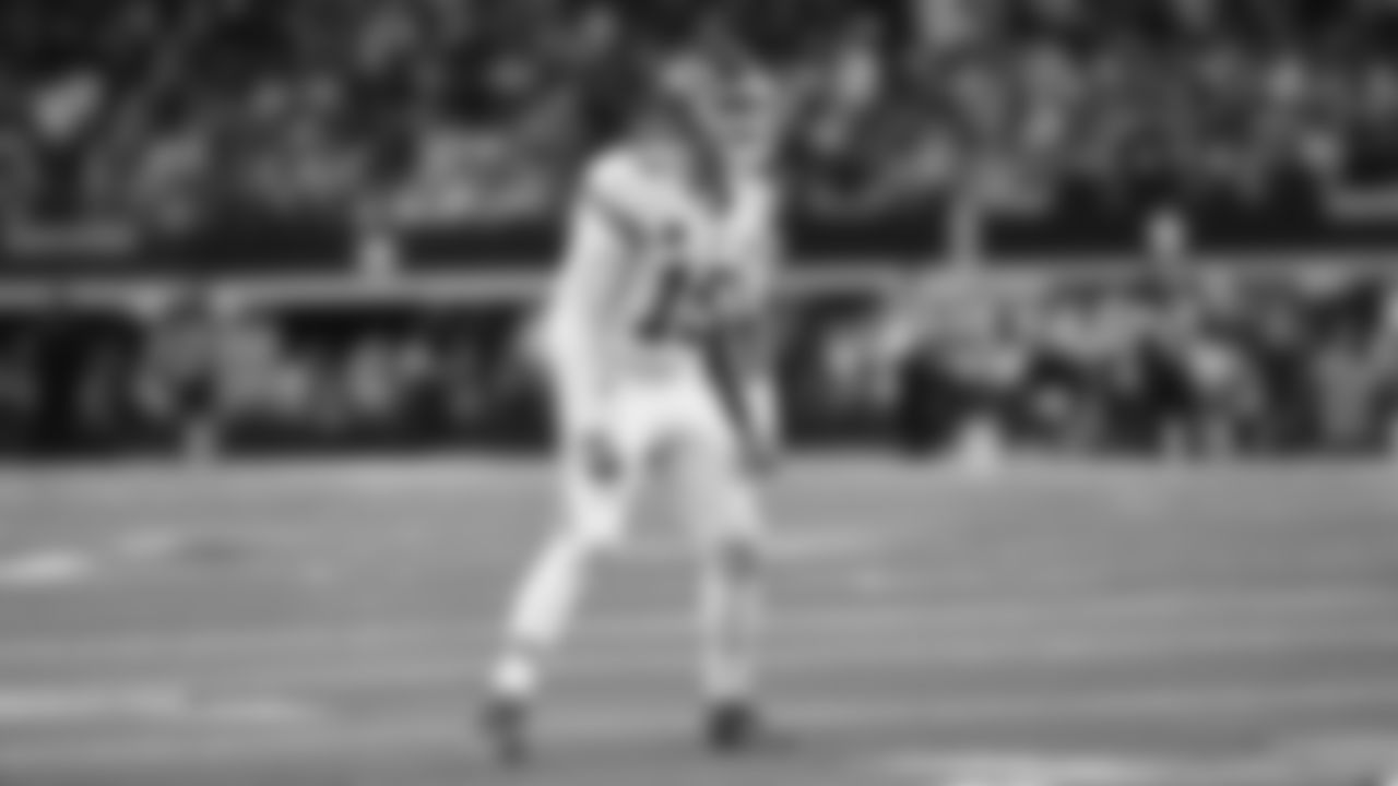 Kansas City Chiefs quarterback Patrick Mahomes (15) celebrates after a touchdown during a week 13 NFL football game against the Dallas Cowboys on Thursday, November 27, 2025 in Arlington, TX.