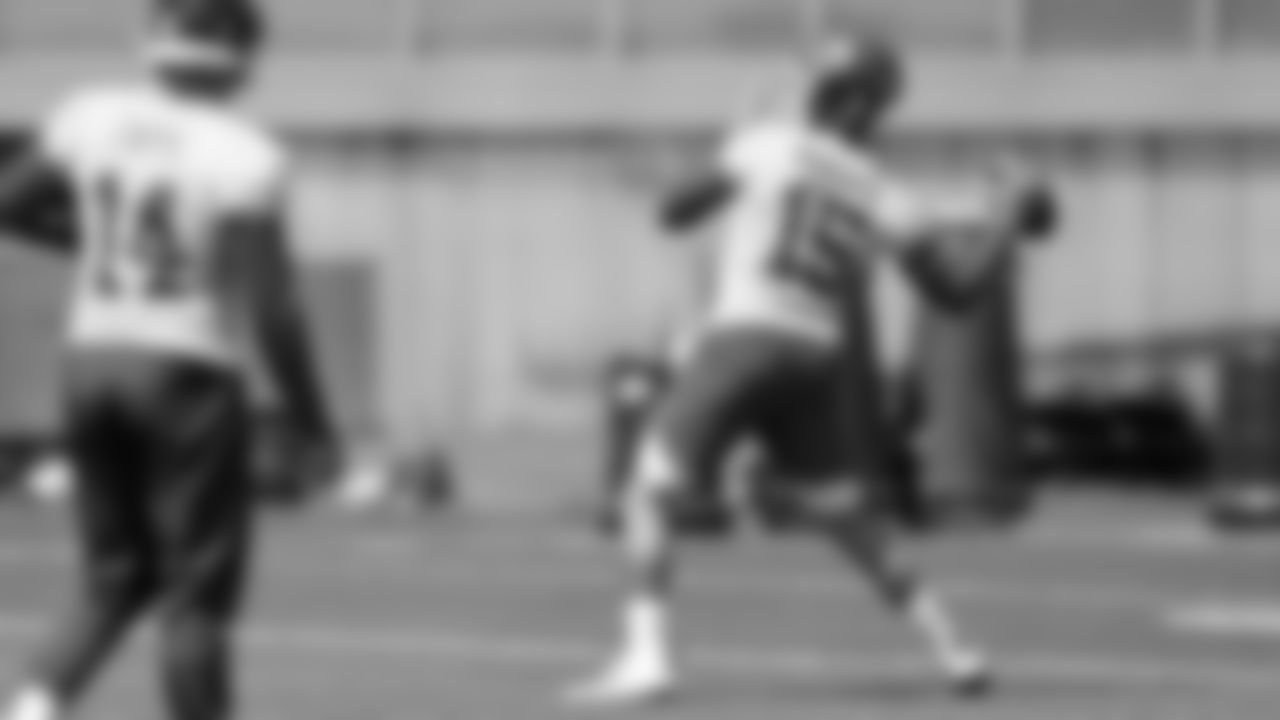 Kansas City Chiefs quarterback Patrick Mahomes (15) at practice during phase 3 of OTAs on Tuesday, June 10, 2025 in Kansas City, MO.
