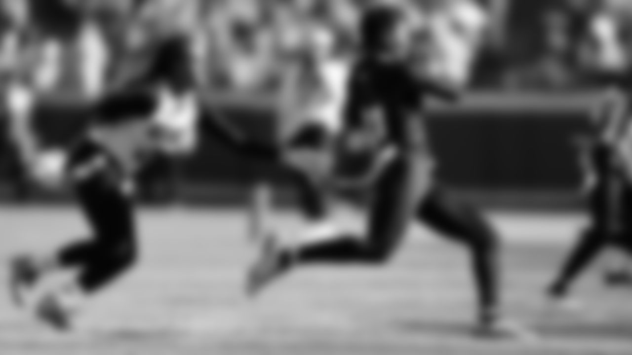 Ottawa University Women's Flag Football Scrimmage during a week 12 NFL Football game against the Indianapolis Colts on Sunday, November 23, 2025 in Kansas City, MO