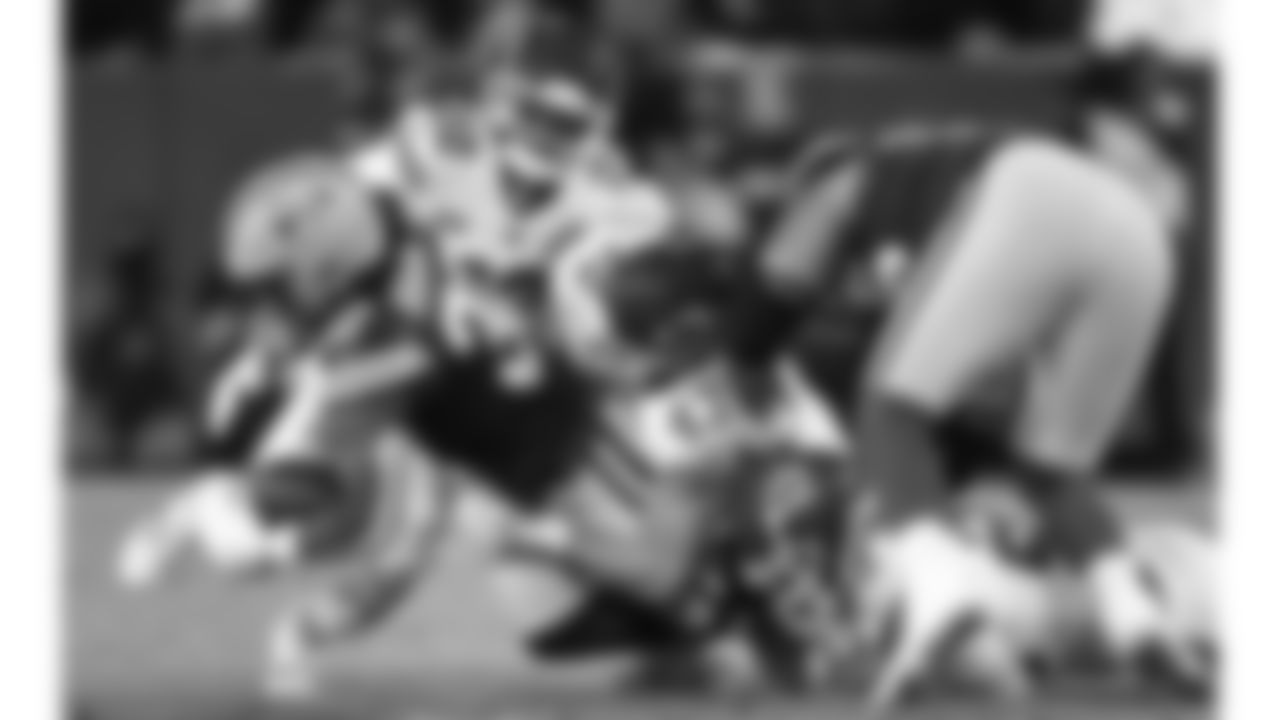 Kansas City Chiefs linebacker Jack Cochrane (43) makes a tackle during the regular season Week 13 NFL Football Game at Lambeau Field in Green Bay, WI on Sunday, December 3, 2023.