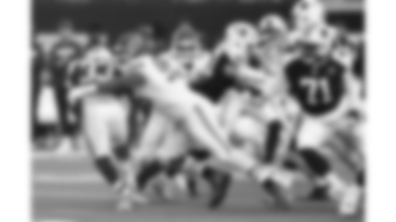 Kansas City Chiefs defensive tackle Chris Jones (95) tackles a Cowboys running back during a week 13 NFL Football game against the Dallas Cowboys on Thursday, November 27, 2025 in Dallas, Texas.