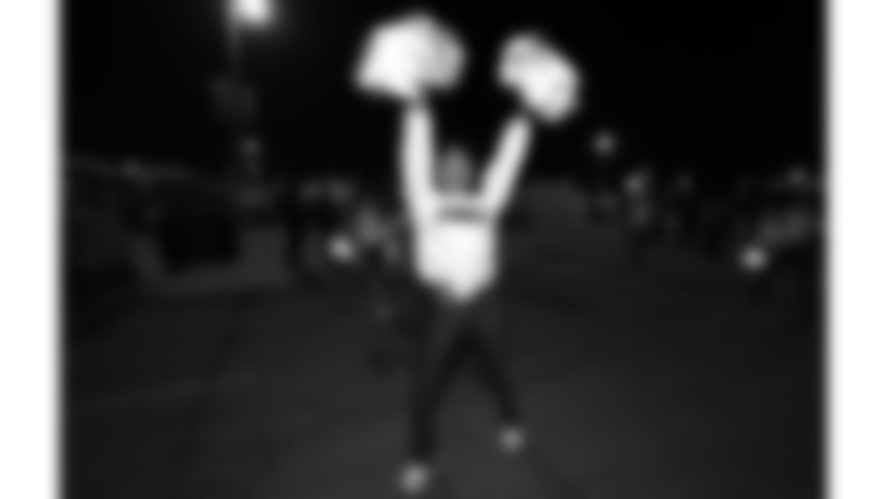 Kansas City Chiefs Cheerleaders at the pregame parade prior to a week 14 NFL Football game against the Houston Texans on Sunday, December 7, 2025 in Kansas City, MO.