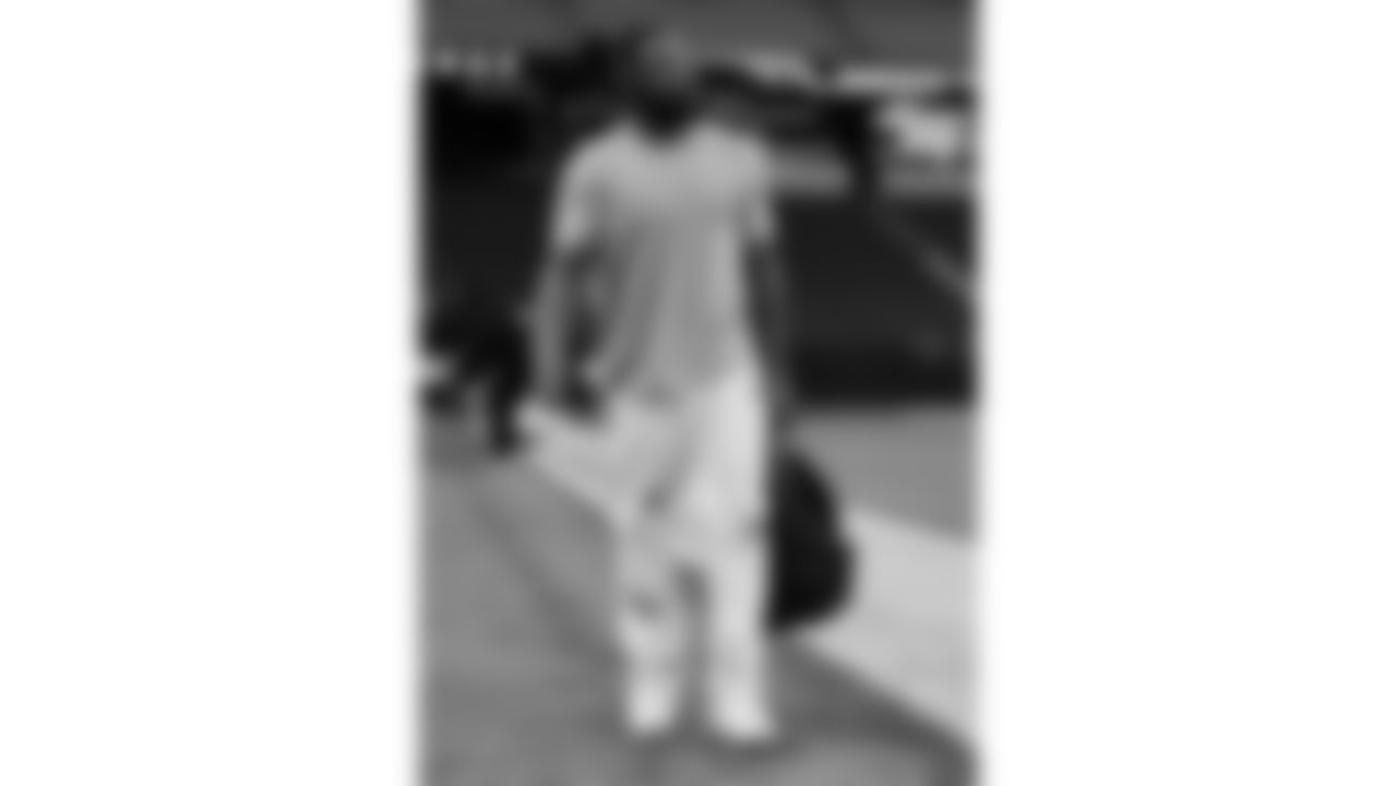 Kansas City Chiefs defensive end Mike Danna (51) arrives at Allegiant Stadium for a week 18 NFL football game against the Las Vegas Raiders, Sunday, January 4, 2026 in Las Vegas, NV.