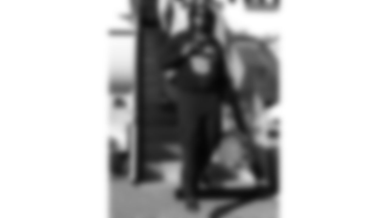 Kansas City Chiefs offensive tackle Wanya Morris (64) travels for a week 11 matchup with the Denver Broncos Saturday November 15, 2025.