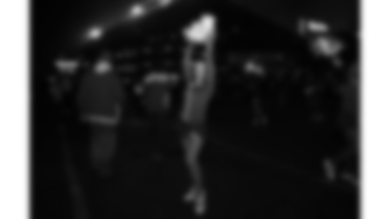 The Kansas City Chiefs Cheerleaders and Entertainment teams prior to a week 17 NFL Football game against the Denver Broncos on December 25, 2025 in Kansas City, MO.