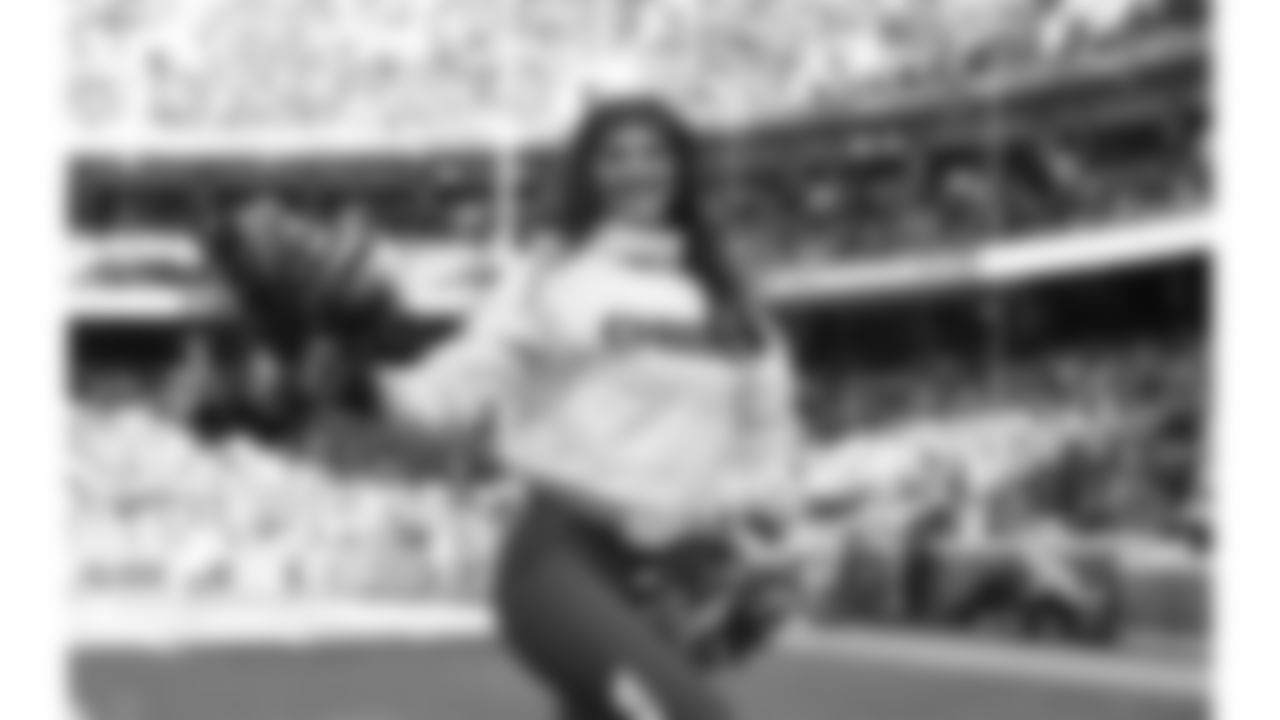 Kansas City Chiefs Cheerleaders perform during a week 15 NFL Football game against the Los Angeles Chargers on Sunday, December 14, 2025 in Kansas City, MO.