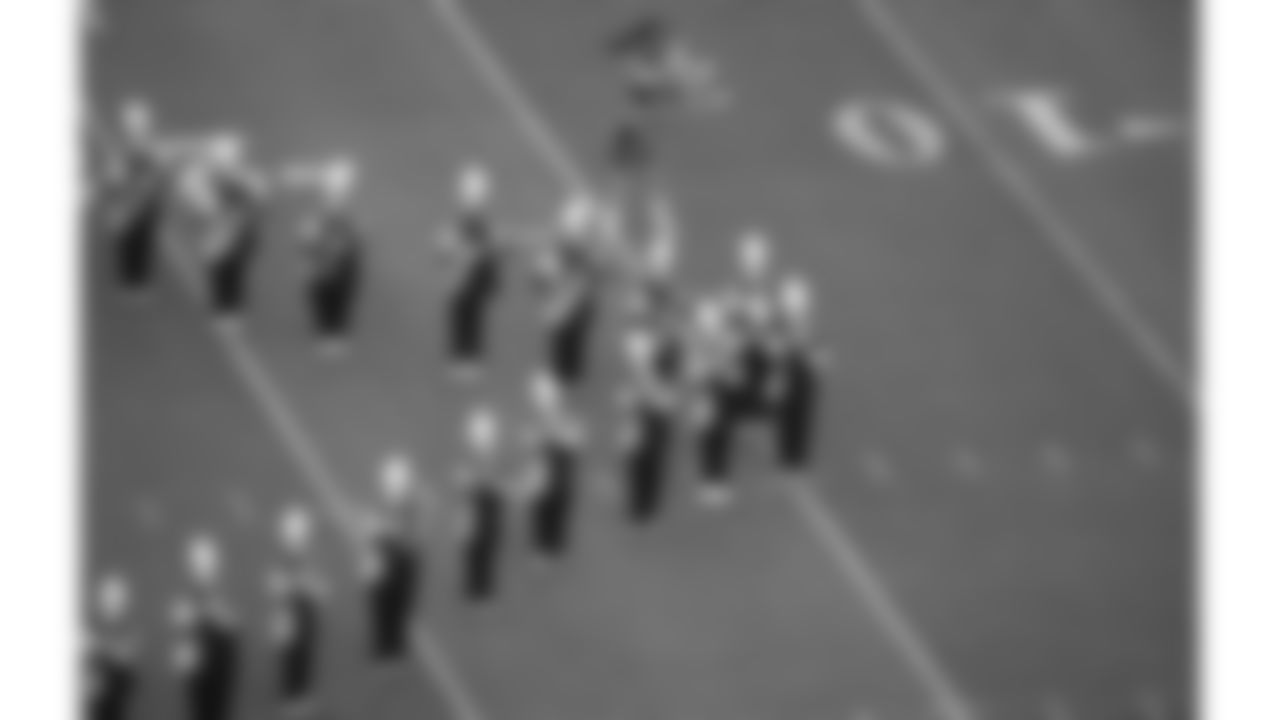 The Langston University Marching Pride Band performed at halftime during a week 2 NFL Football game against the Philadelphia Eagles on Sunday, September 14, 2025 in Kansas City, MO.