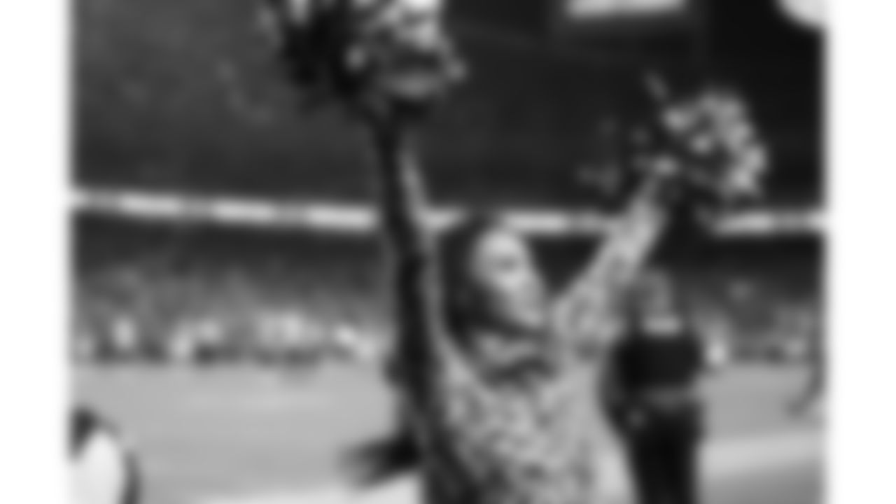 A Kansas City Chiefs Cheerleader during a week 8 NFL football game against the Washington Commanders, Monday, October 27, 2025, in Kansas City, MO.