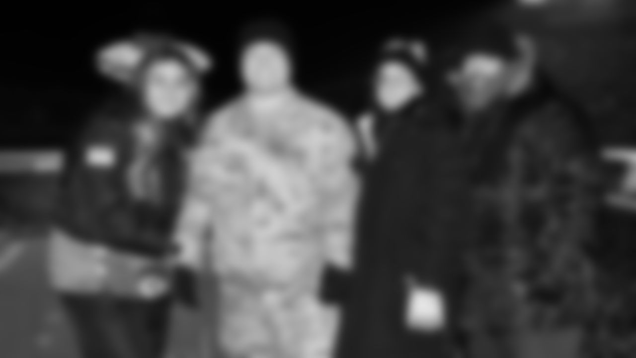 SSG Raven Sills with family on the GEHA Deck during an NFL week 14 matchup against the Houston Texans, Sunday December 7, 2025.