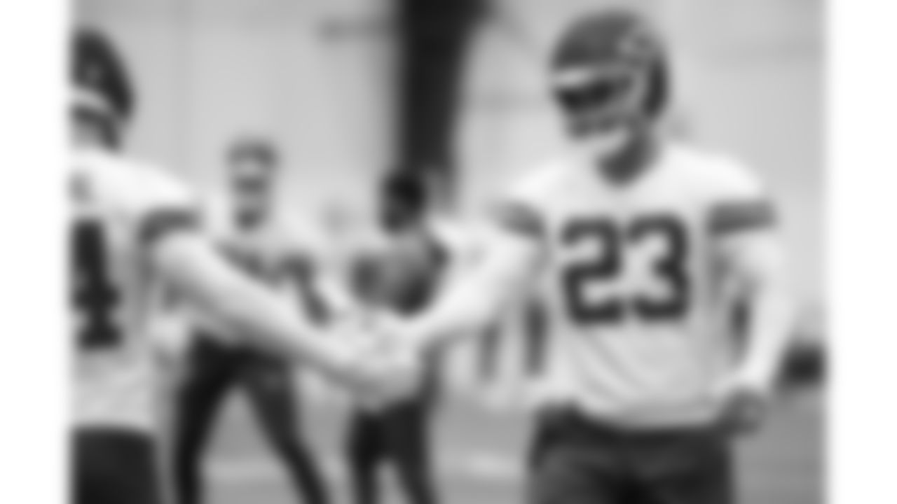 Kansas City Chiefs middle linebacker Drue Tranquill (23) practices during phase 3 of OTAs on Tuesday, June 3, 2025 in Kansas City, MO.