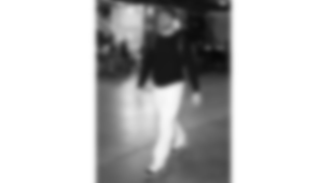 Kansas City Chiefs linebacker Jack Cochrane (43) arrives prior to a week 11 NFL Football game against the Denver Broncos on Sunday, November 16, 2025 in Denver, Colorado.