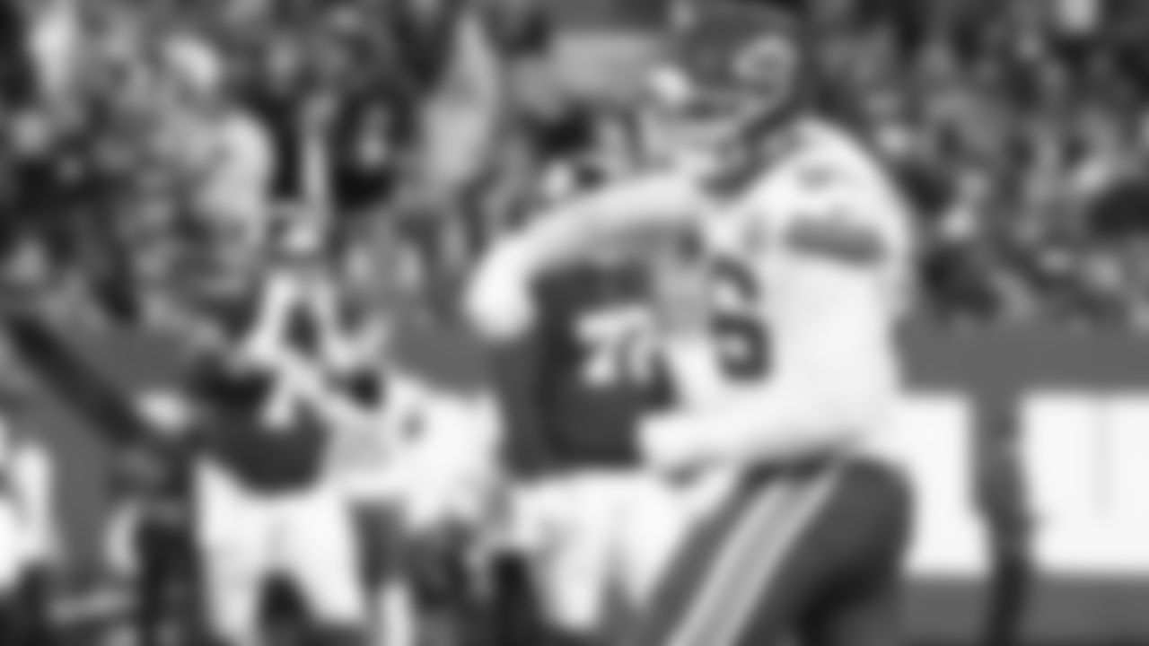 Kansas City Chiefs defensive end George Karlaftis (56) celebrates a sack during a week 3 NFL Football game against the New York Giants on Sunday, September 21, 2025 at MetLife Stadium in East Rutherford, New Jersey.