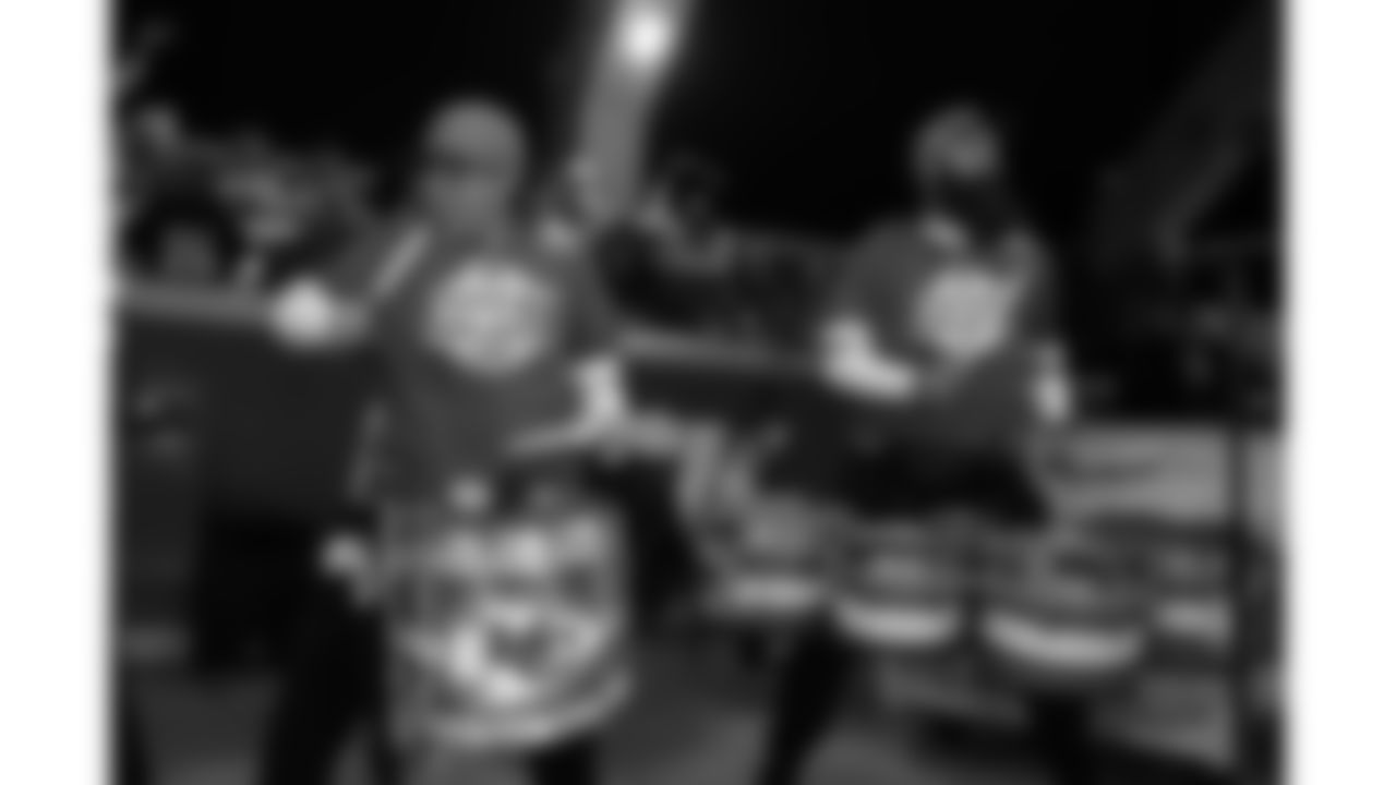 Rumble during a week 8 NFL football game against the Washington Commanders, Monday, October 27, 2025, in Kansas City, MO.