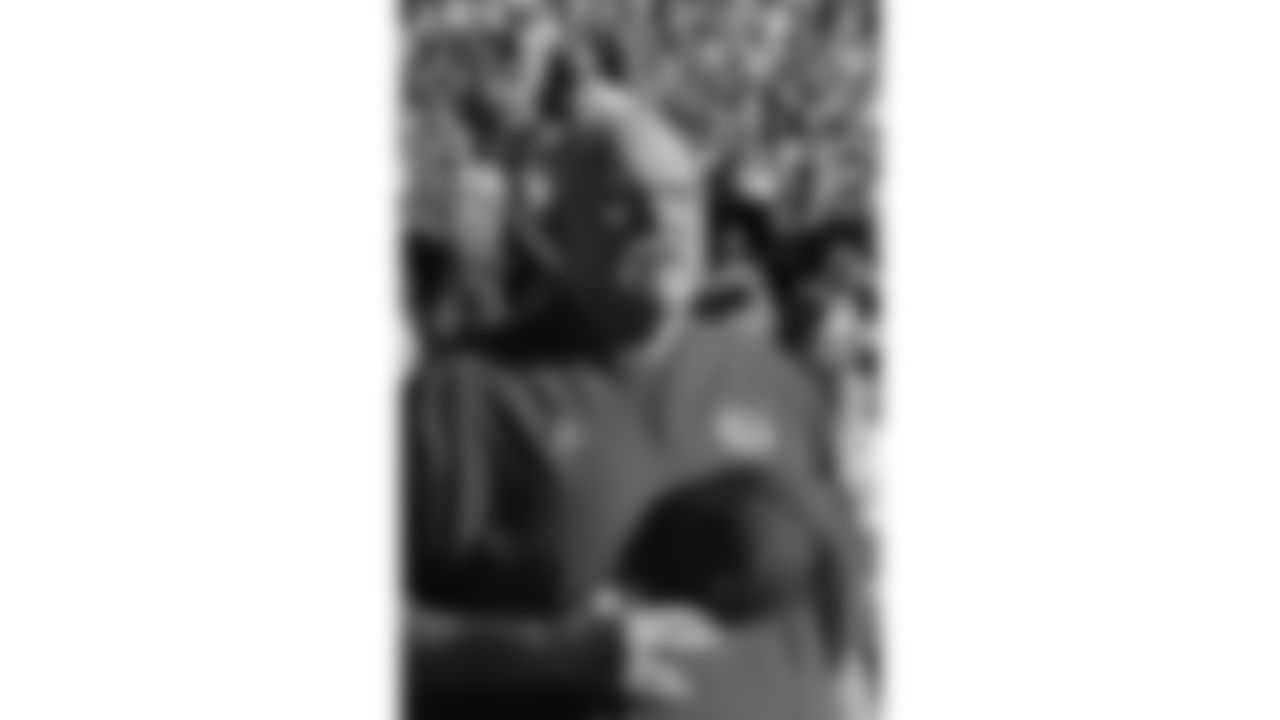 Kansas City Chiefs Head Coach Andy Reid during the National Anthem prior to a week 11 NFL Football game against the Denver Broncos on Sunday, November 16, 2025 in Denver, Colorado.