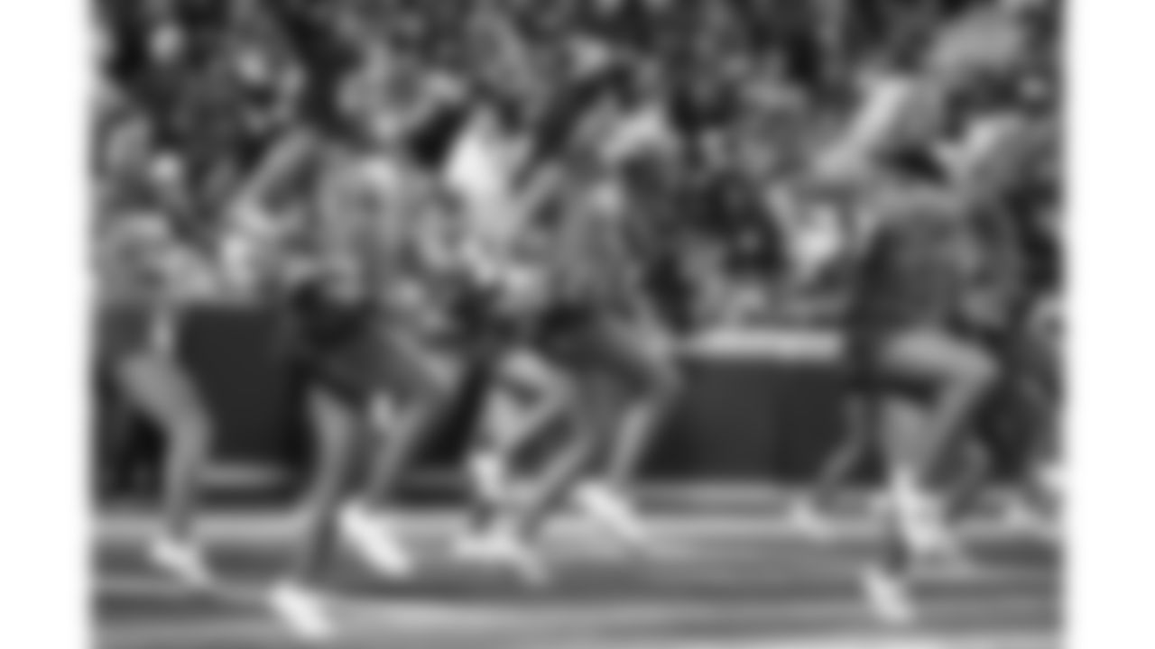 A Kansas City Chiefs Cheerleader during a week 8 NFL football game against the Washington Commanders, Monday, October 27, 2025, in Kansas City, MO.