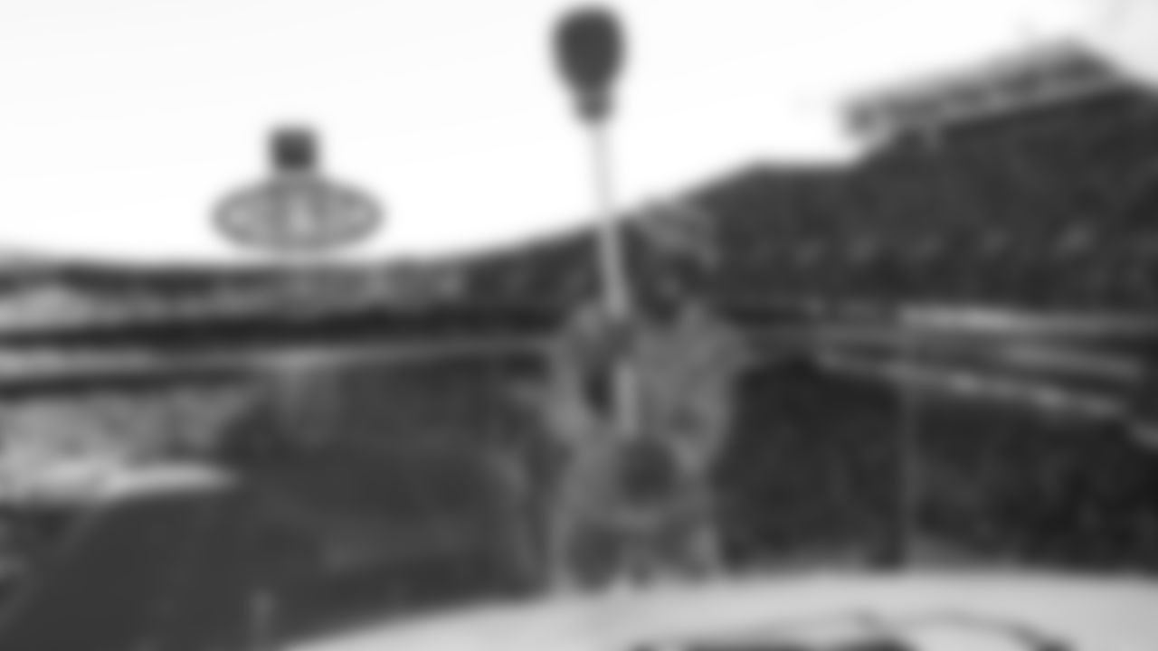 DiPardo - Sergeant First Class Corey McCurdy on the GEHA Deck  during a week 12 NFL Football game against the Indianapolis Colts on Sunday, November 23, 2025 in Kansas City, MO