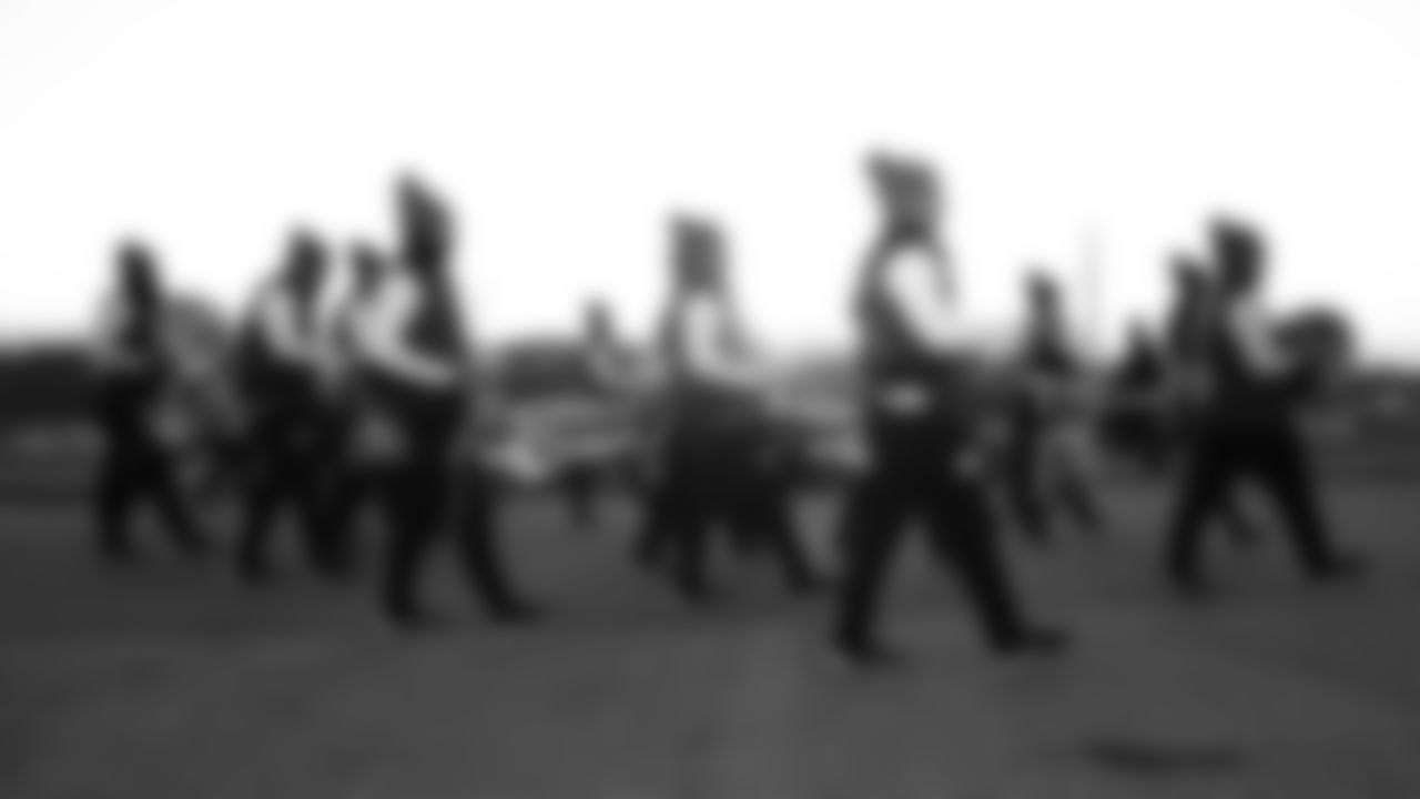 KC Rumble prior to an NFL week 14 matchup against the Houston Texans, Sunday December 7, 2025.