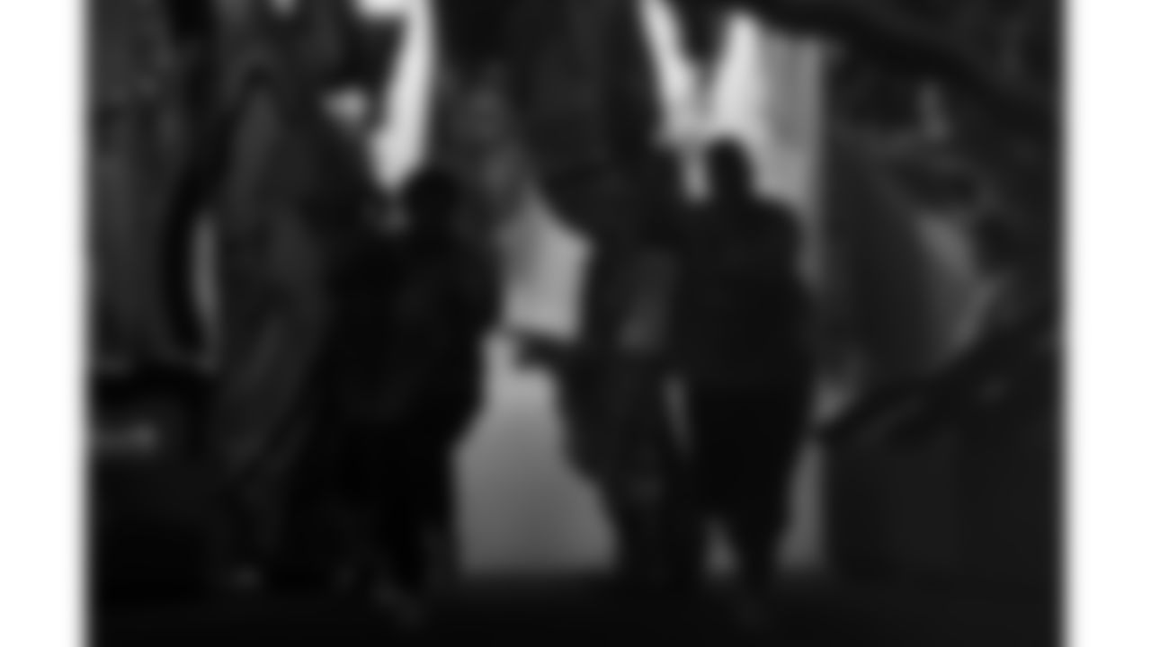 Flag runners before a week 8 NFL football game against the Washington Commanders, Monday, October 27, 2025, in Kansas City, MO.