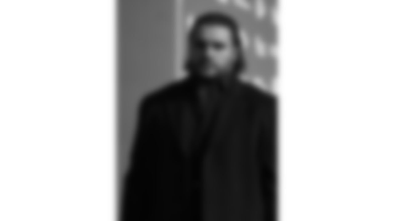 Kansas City Chiefs offensive lineman Hunter Nourzad (60) arrives prior to an NFL week 14 matchup against the Houston Texans, Sunday December 7, 2025.