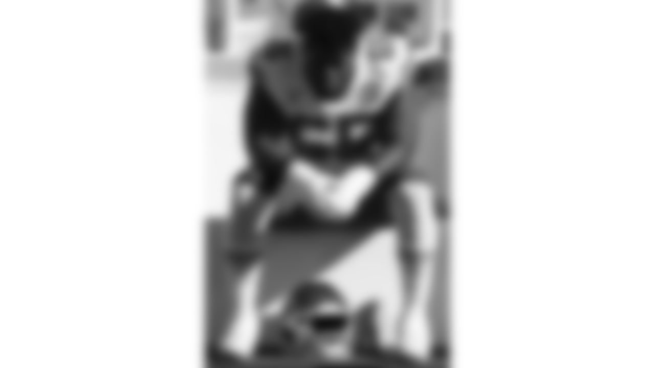 Kansas City Chiefs offensive lineman Trey Smith (65) sits on the bench prior to a week 16 NFL Football game against the Tennessee Titans on Sunday, December 21, 2025 in Nashville, Tennessee.