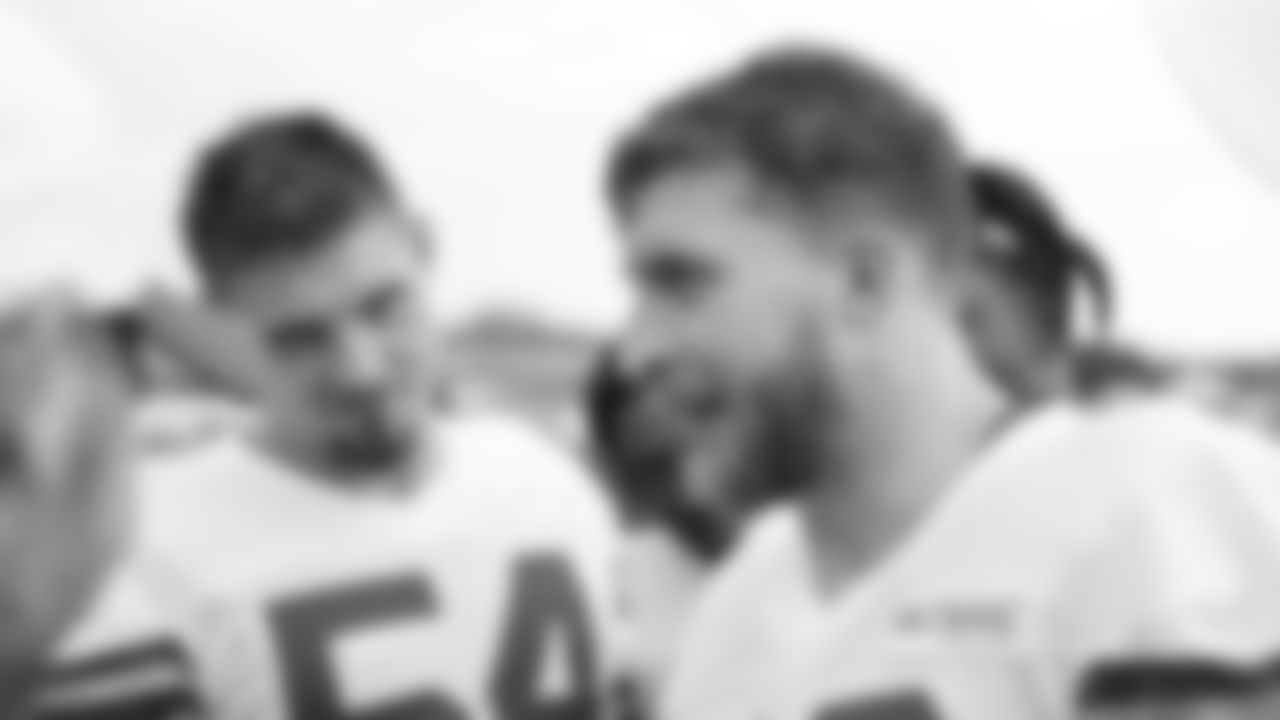 Kansas City Chiefs linebacker Jack Cochrane (43) in the LB Huddle during day 3 of training camp on Thursday July 24, 2025.