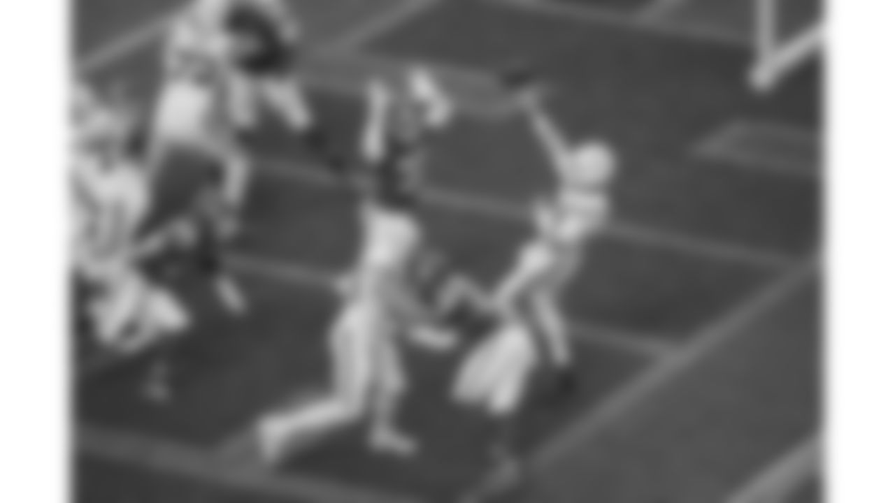 Kansas City Chiefs linebacker Nick Bolton (32) attempts to deflect a pass from Indianapolis Colts quarterback Daniel Jones (17) during a week 12 NFL football game, Sunday, November 23, 2025 in Kansas City, MO.