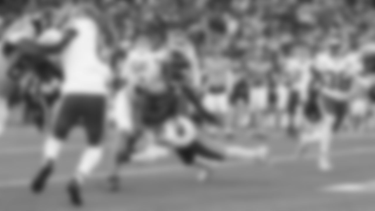 Kansas City Chiefs defensive back Chamarri Conner (27) makes a tackle during a week 16 NFL Football game against the Tennessee Titans on Sunday, December 21, 2025 in Nashville, Tennessee.