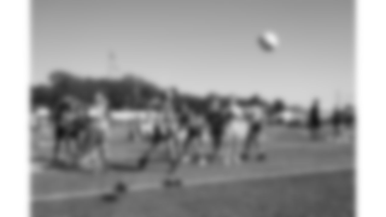 Kansas City Youth Flag Football ran drills during day 7 of training camp practice on Tuesday, July 29, 2025.