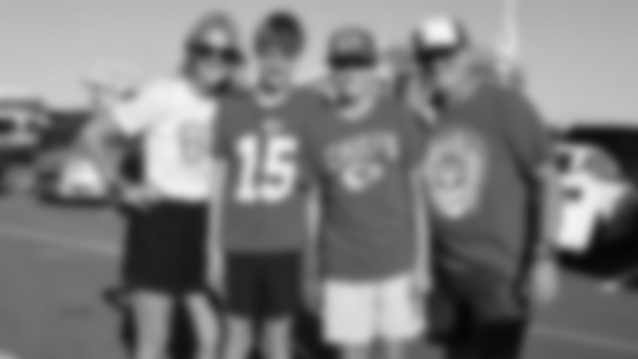 Fans prior to a preseason week 3 NFL football game against the Chicago Bears, Friday, August 22, 2025 in Kansas City, MO.