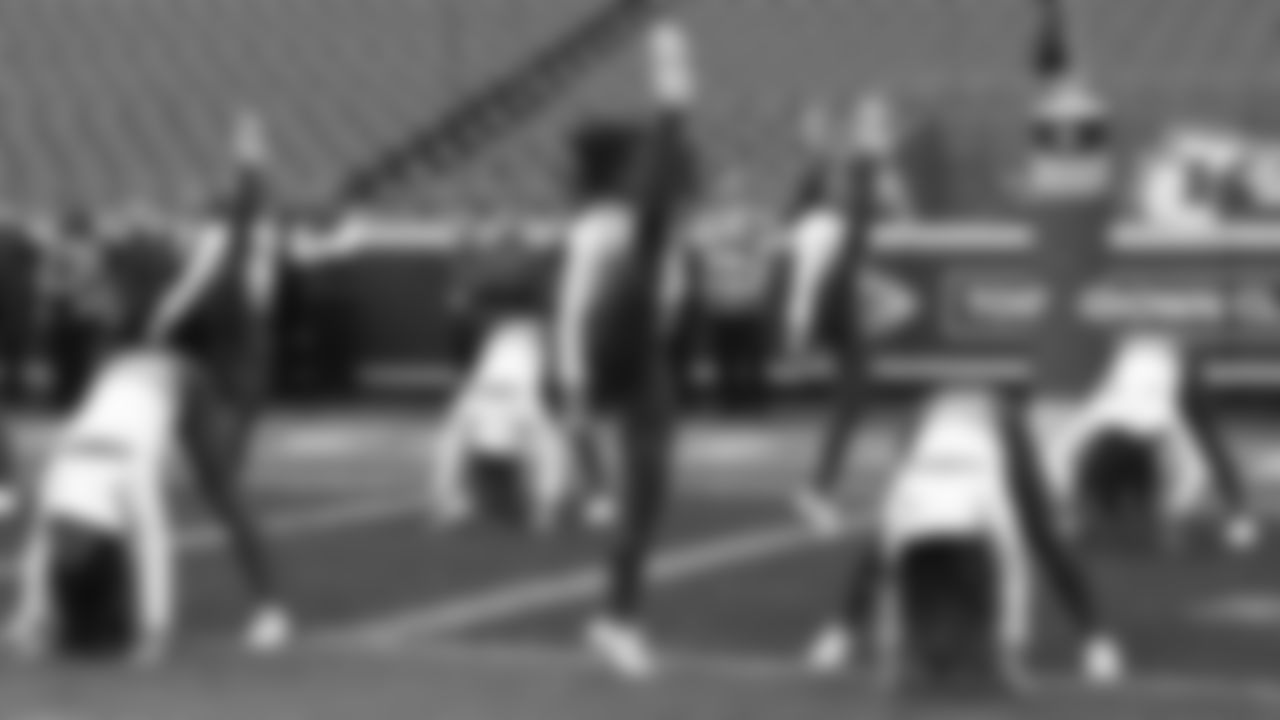 The Kansas City Chiefs Cheerleaders field rehearsal before a week 12 NFL football game against the Indianapolis Colts, Sunday, November 23, 2025 in Kansas City, MO.