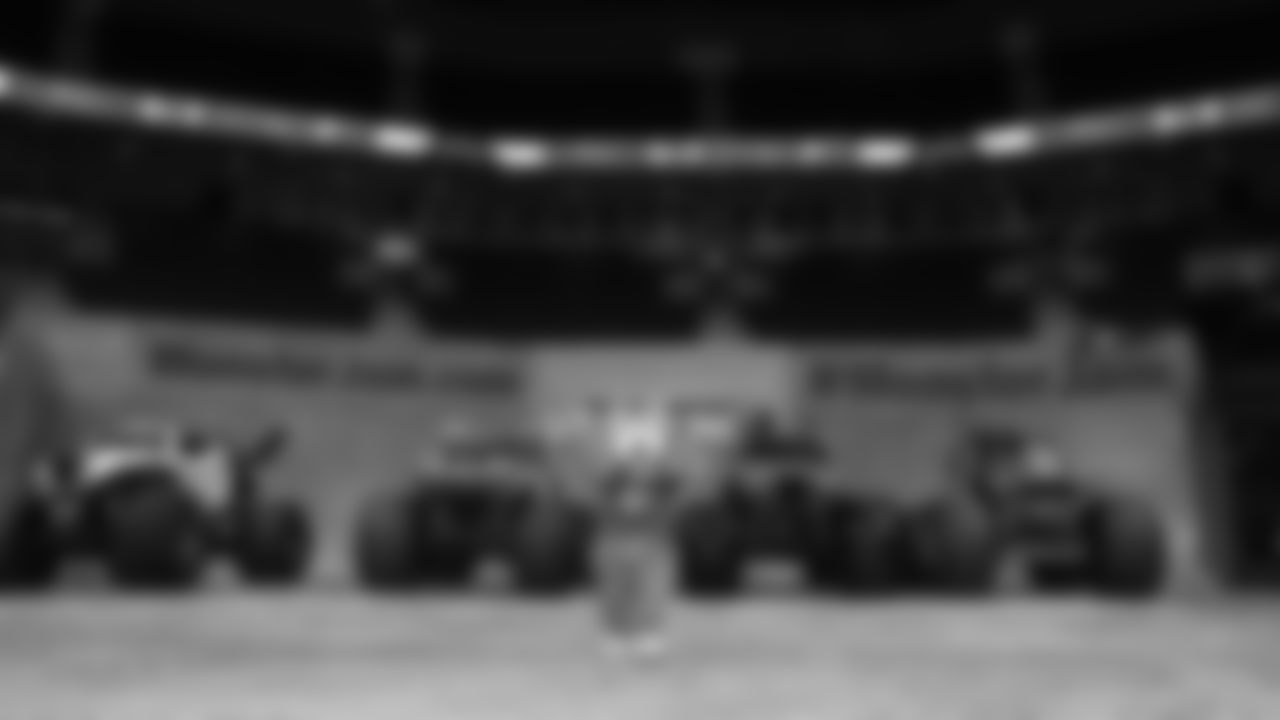 KC Wolf and Monster Jam content shoot at T-Mobile Center in Kansas City, Missouri on Friday, January 12, 2024.