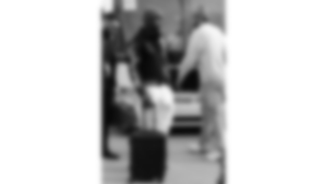 Kansas City Chiefs tight end Noah Gray (83) and wide receiver Xavier Worthy (1) travels for a week 16 matchup with the Tennessee Titans Saturday December 20, 2025.