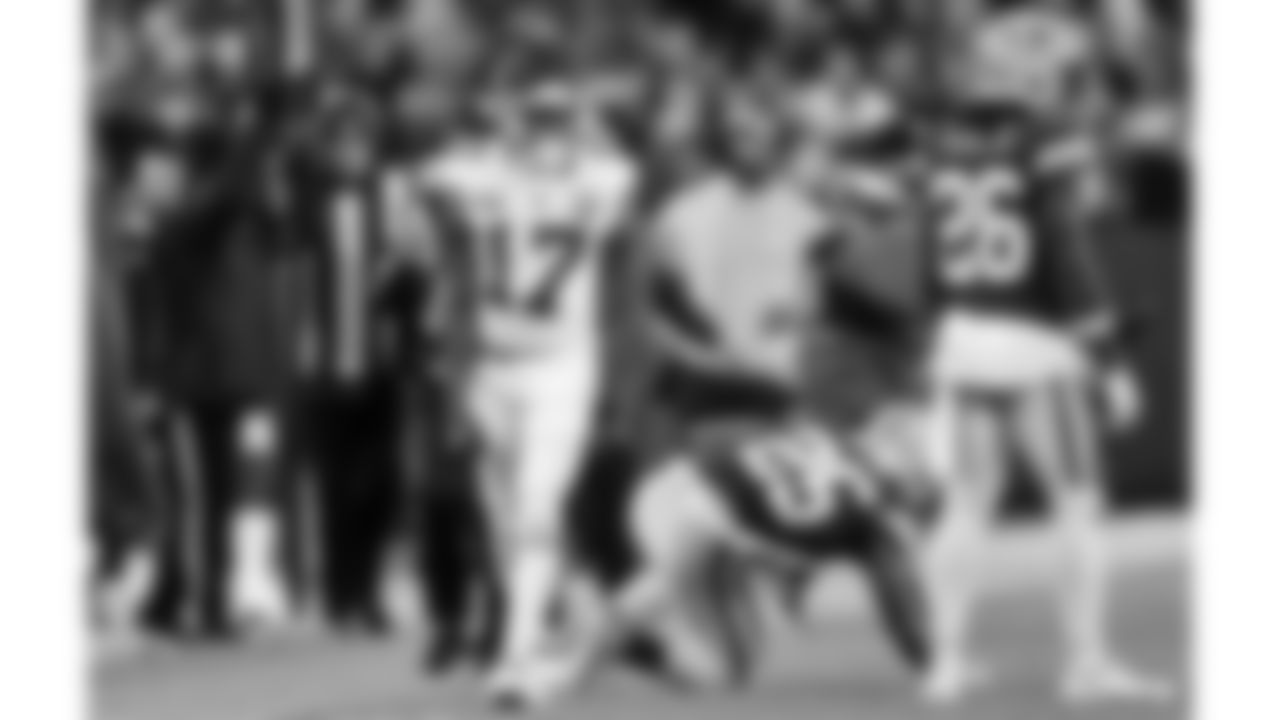 Kansas City Chiefs wide receiver Richie James (17) during the regular season Week 13 NFL Football Game at Lambeau Field in Green Bay, WI on Sunday, December 3, 2023.