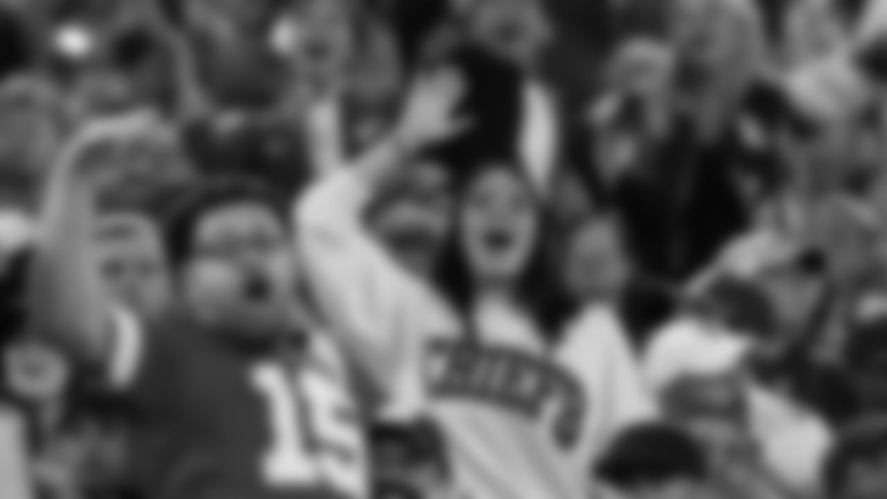 A Kansas City Chiefs fan during a week 3 NFL Football game against the New York Giants on Sunday, September 21, 2025 at MetLife Stadium in East Rutherford, New Jersey.