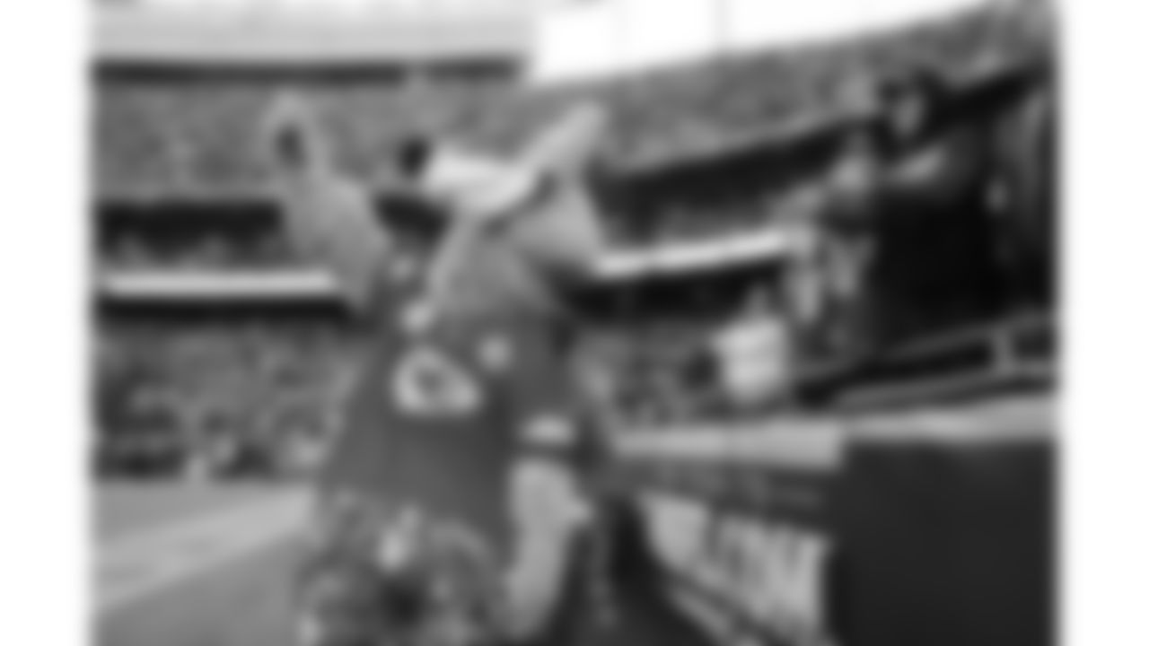 KC Wolf during a week 12 NFL football game against the Indianapolis Colts, Sunday, November 23, 2025 in Kansas City, MO.