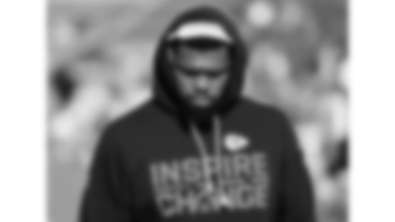 Kansas City Chiefs defensive tackle Zacch Pickens (79) warms up prior to a week 16 NFL Football game against the Tennessee Titans on Sunday, December 21, 2025 in Nashville, Tennessee.