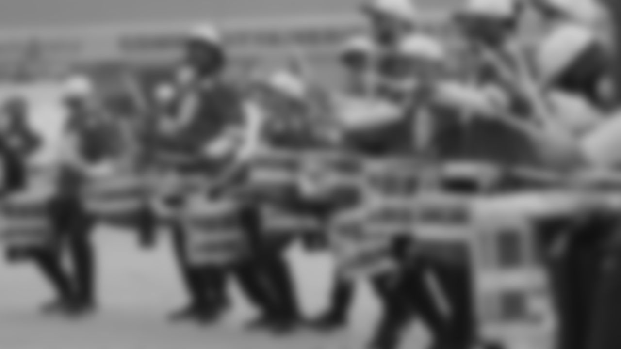 Rumble before a week 12 NFL football game against the Indianapolis Colts, Sunday, November 23, 2025 in Kansas City, MO.