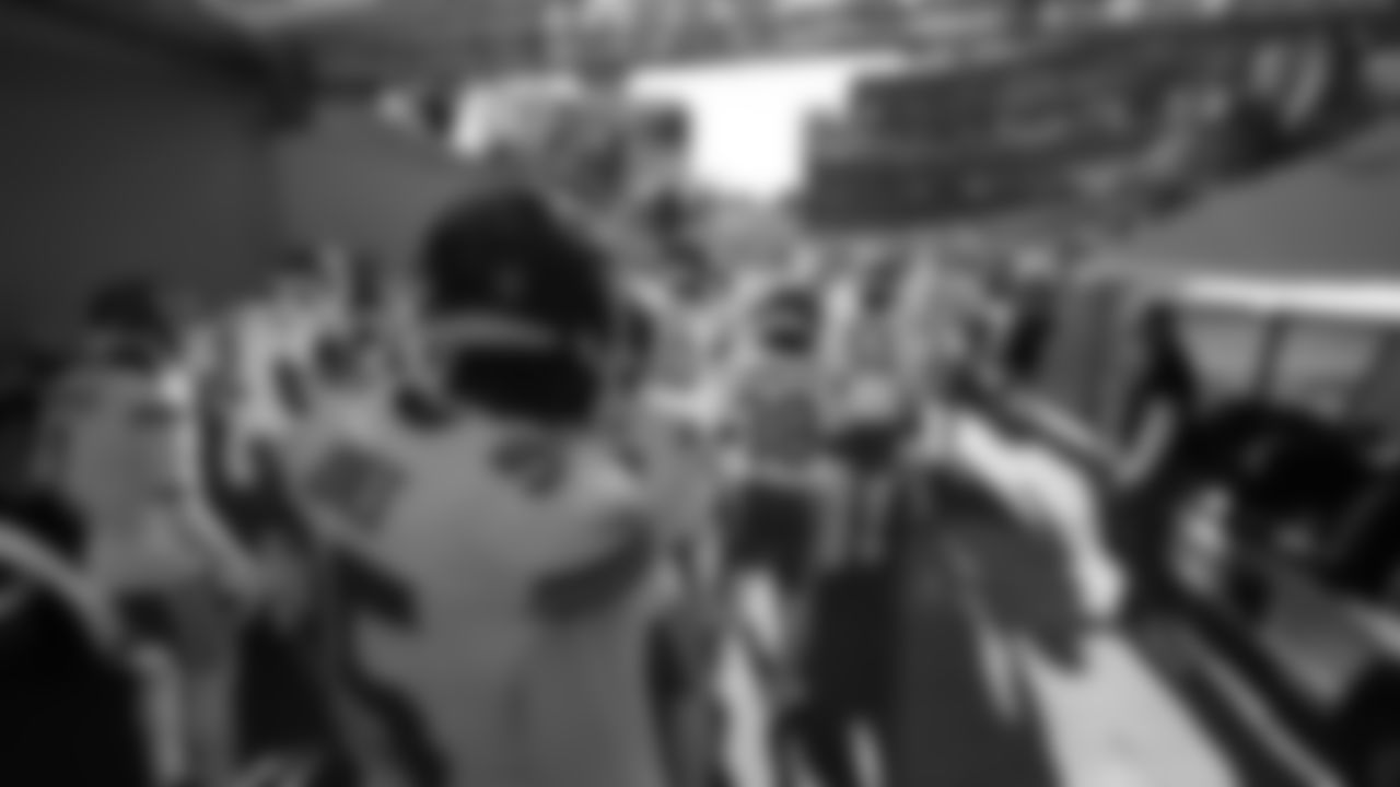 Kansas City Chiefs defensive tackle Chris Jones (95) in the tunnel prior to a week 16 NFL Football game against the Tennessee Titans on Sunday, December 21, 2025 in Nashville, Tennessee.