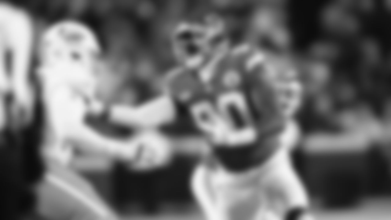 The Kansas City Chiefs face off against the Miami Dolphins at GEHA Field at Arrowhead Stadium on January 13, 2024.