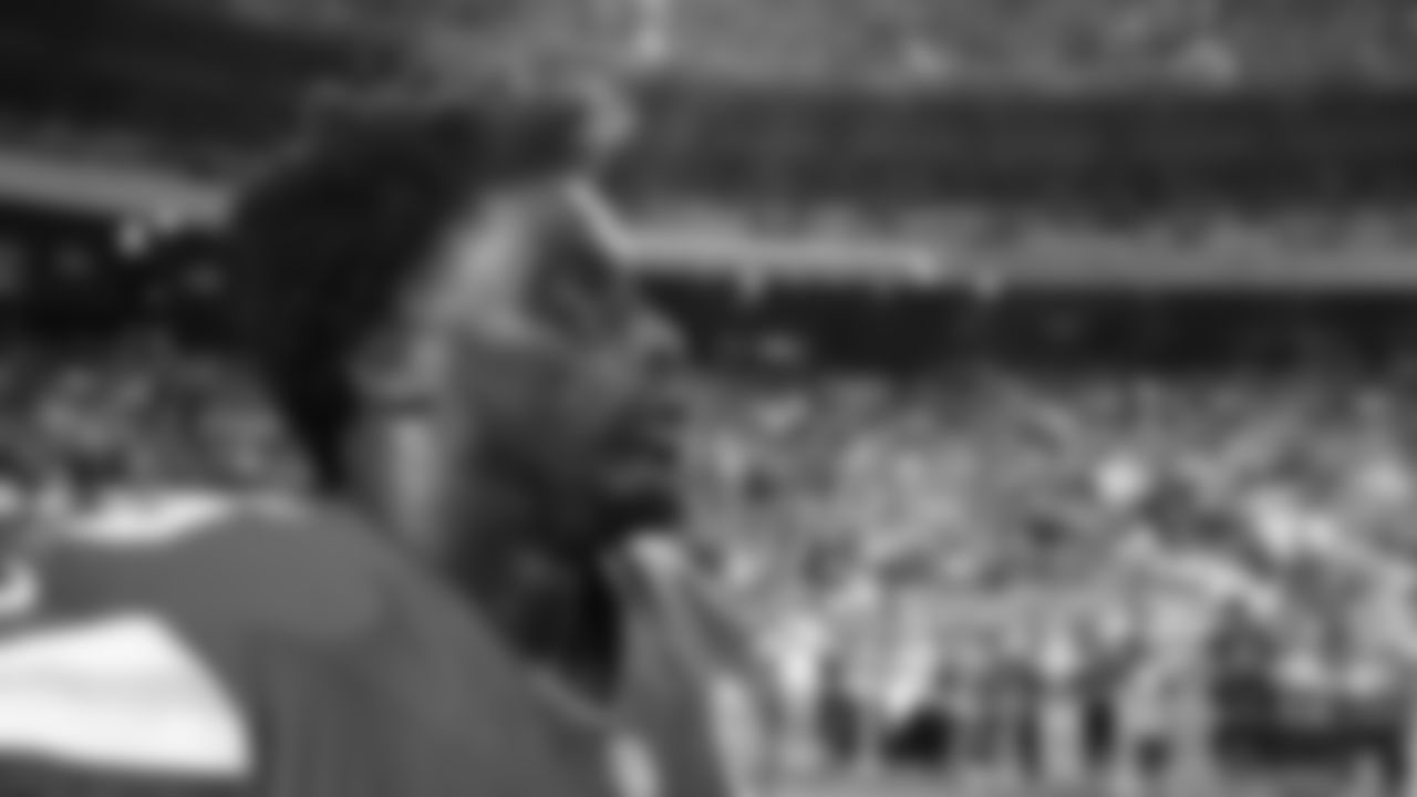 Kansas City Chiefs defensive tackle Omarr Norman-Lott (55) looks on prior to a week 6 NFL Football game against the Detroit Lions on Sunday, October 12, 2025 in Kansas City, MO.