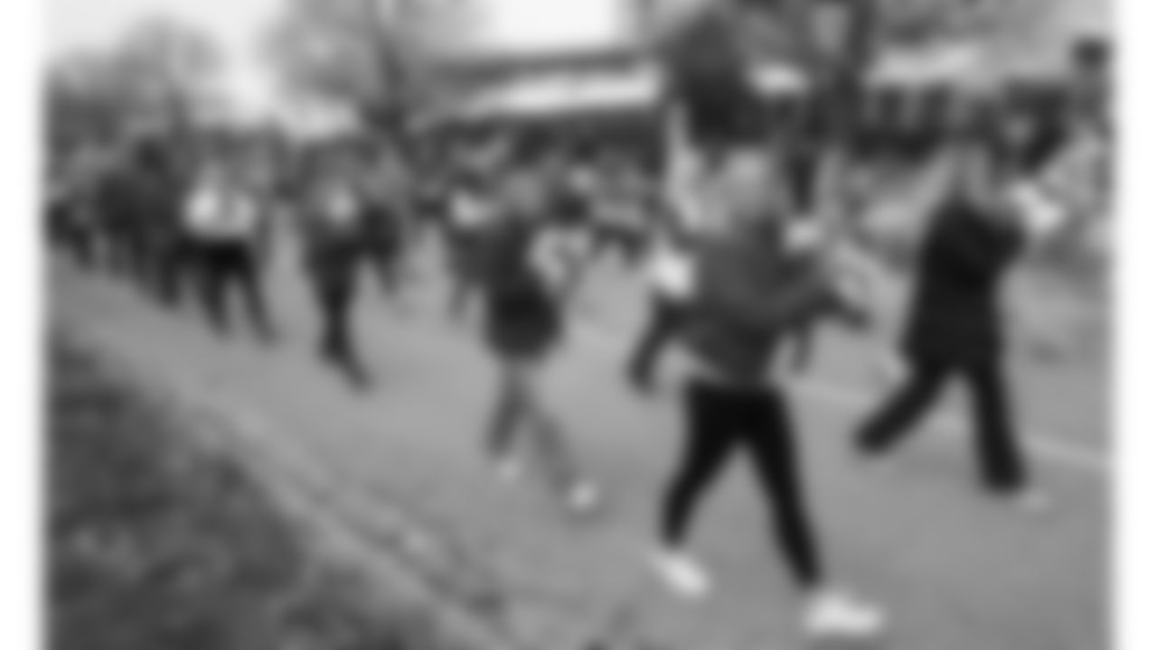 Kansas City Chiefs Alumni Cheerleaders in the pregame parade prior to a week 12 NFL Football game against the Indianapolis Colts on Sunday, November 23, 2025 in Kansas City, MO.