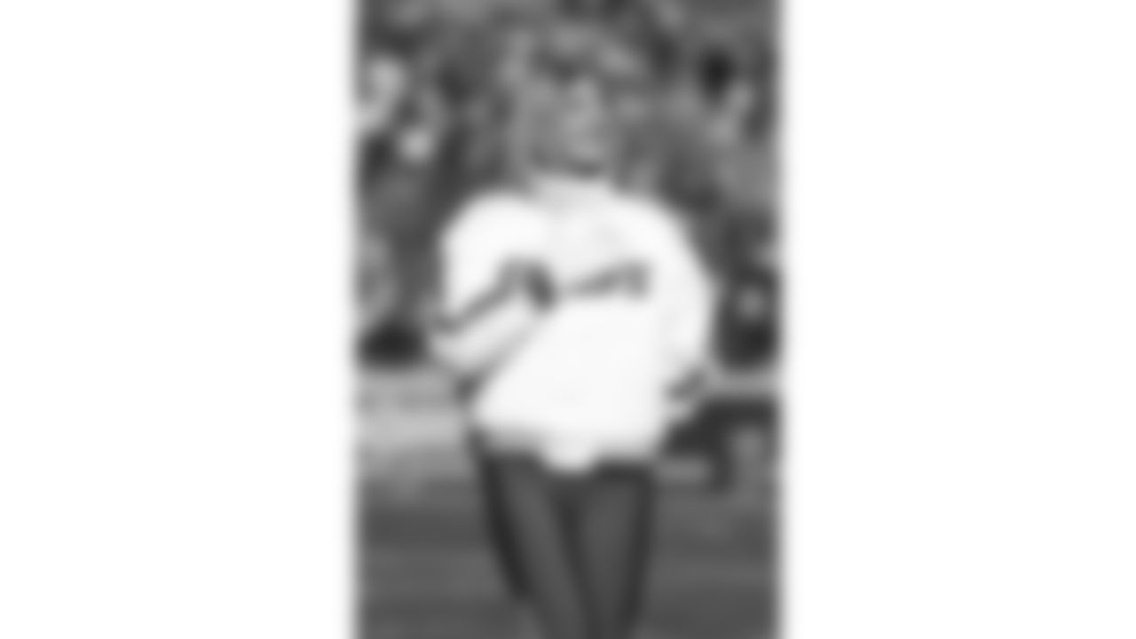 Kansas City Chiefs Cheerleaders on the field prior to a week 15 NFL Football game against the Los Angeles Chargers on Sunday, December 14, 2025 in Kansas City, MO.